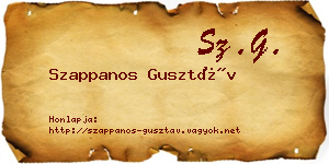 Szappanos Gusztáv névjegykártya