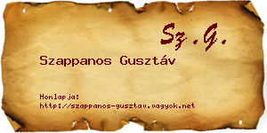 Szappanos Gusztáv névjegykártya