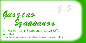 gusztav szappanos business card